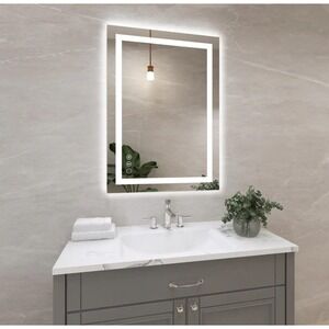 20x28 in Anti-Fog‎ Smart Touch Mirror LED Bathroom Mirror with Backlit Color